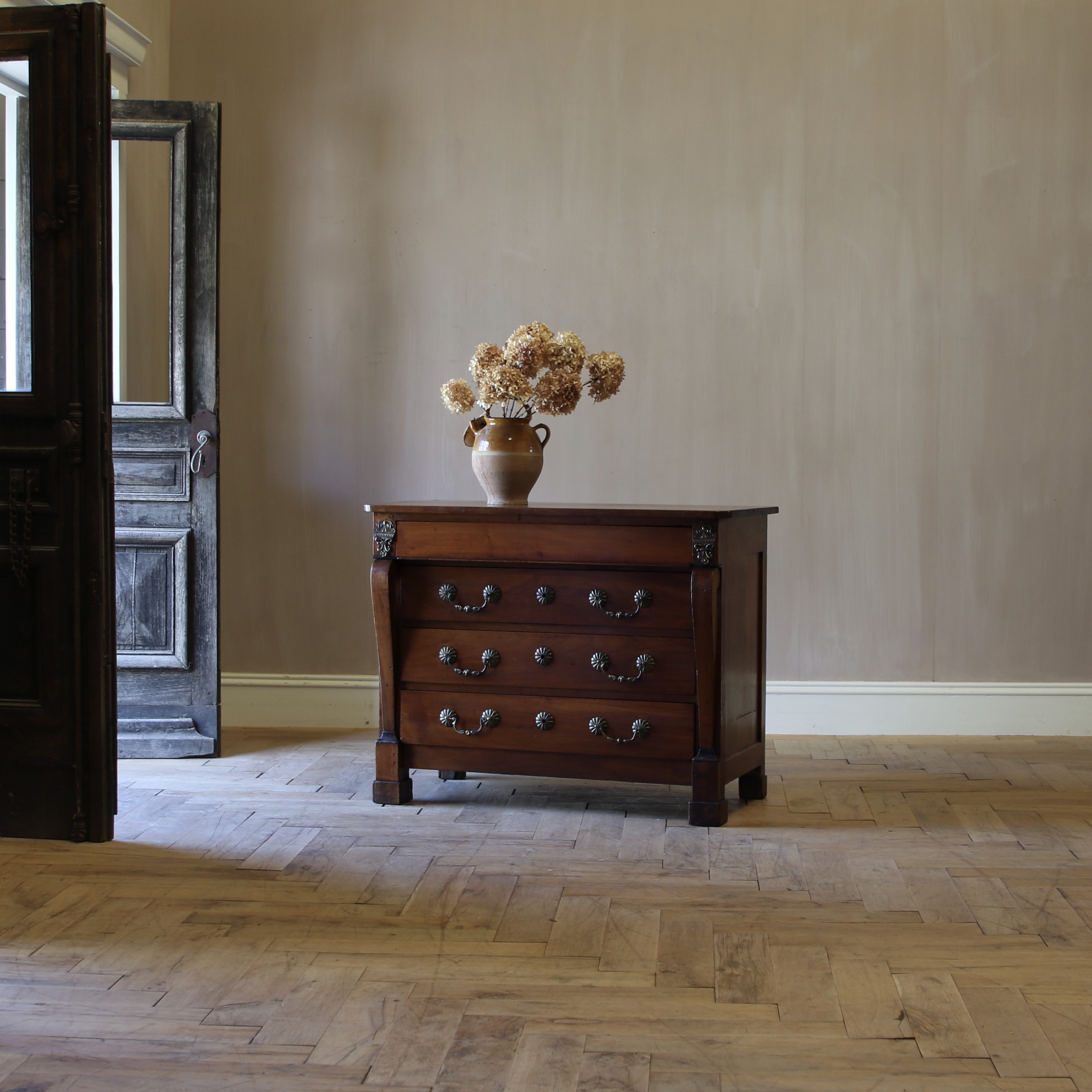 148-94 - French Cherrywood Empire Commode 